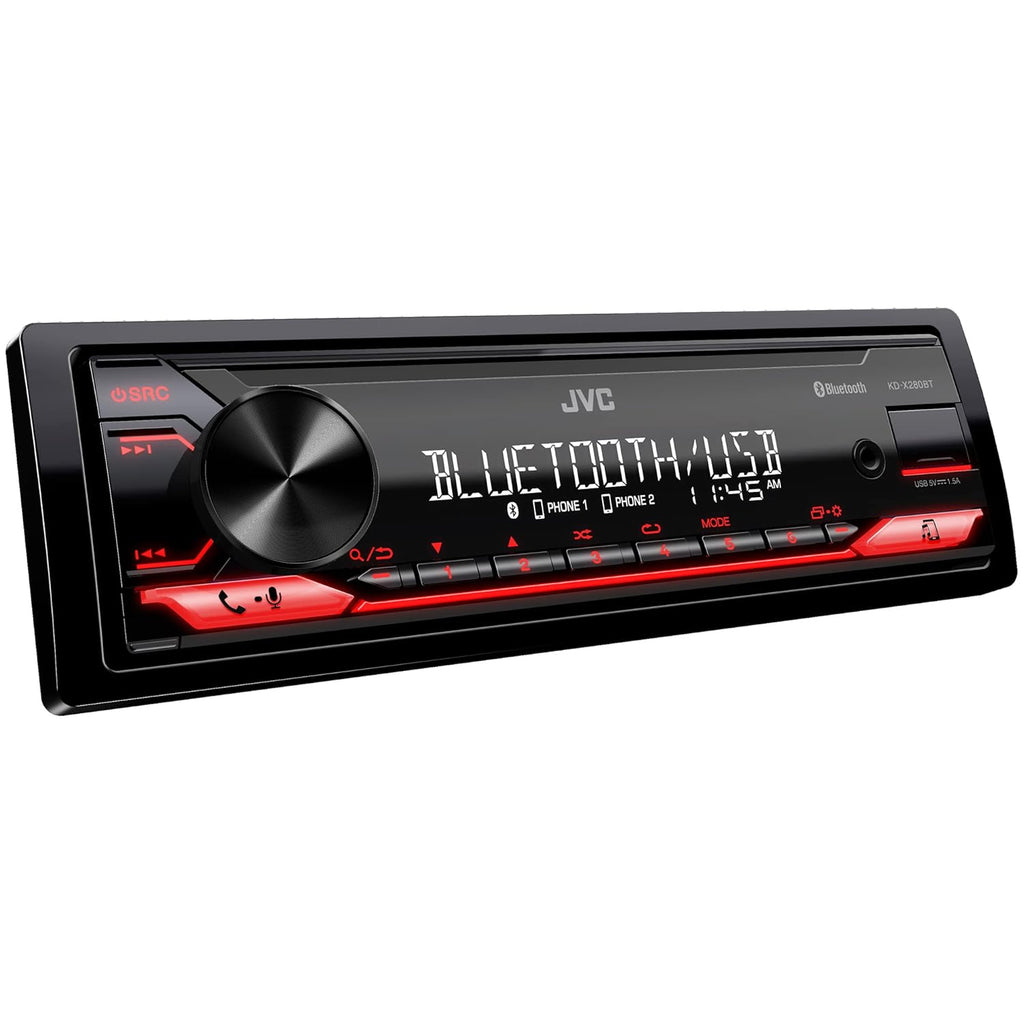 JVC KD-X280BT single-DIN refurbished Bluetooth digital media receiver – product image 3