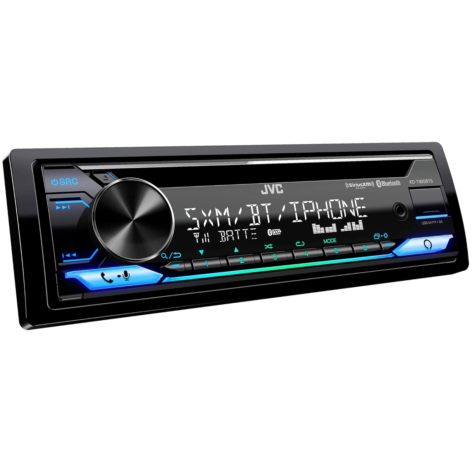 JVC KD-T920BTS single-DIN SiriusXM-ready refurbished CD receiver – product image 4