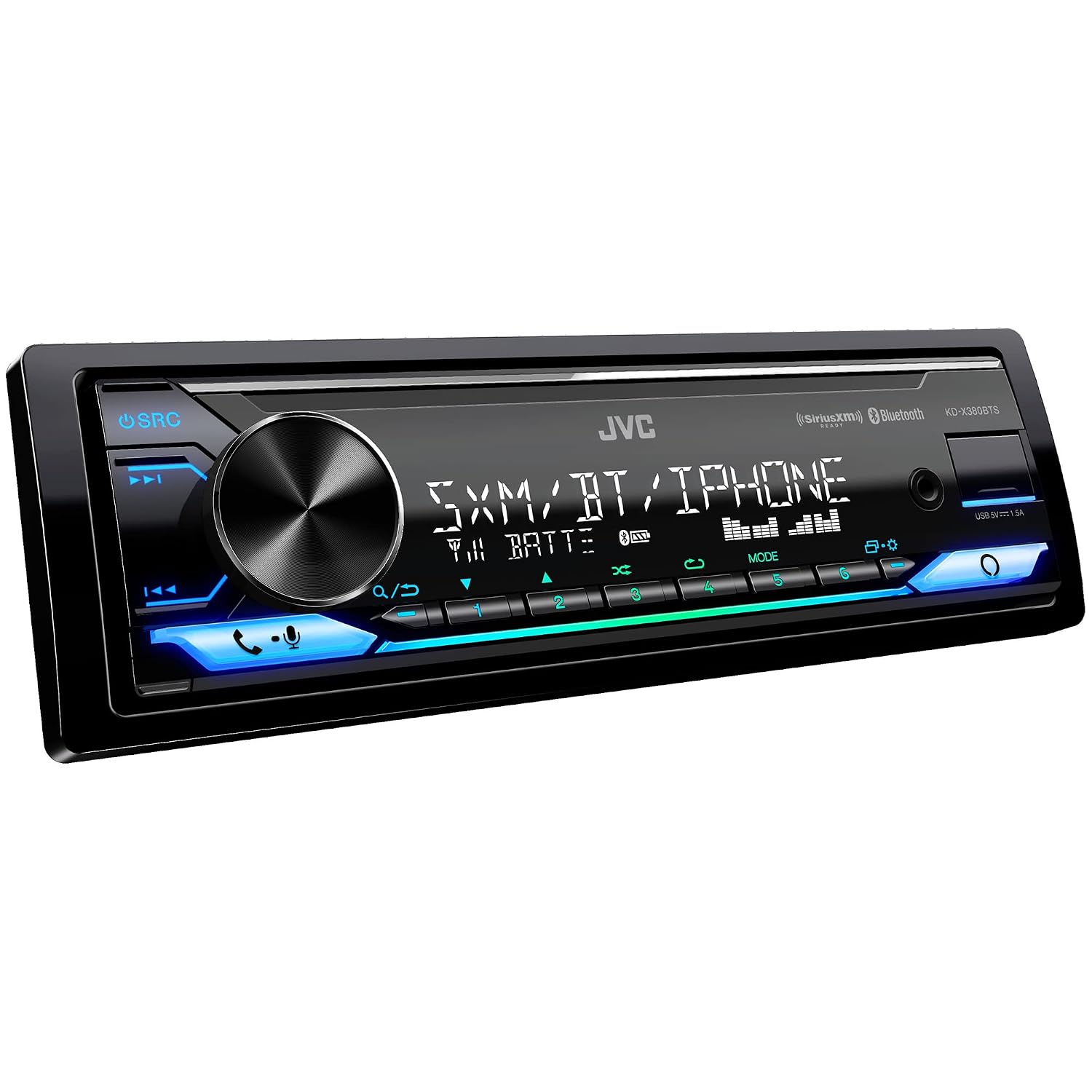 JVC KD-X380BTS single-DIN refurbished digital media receiver – product image 4