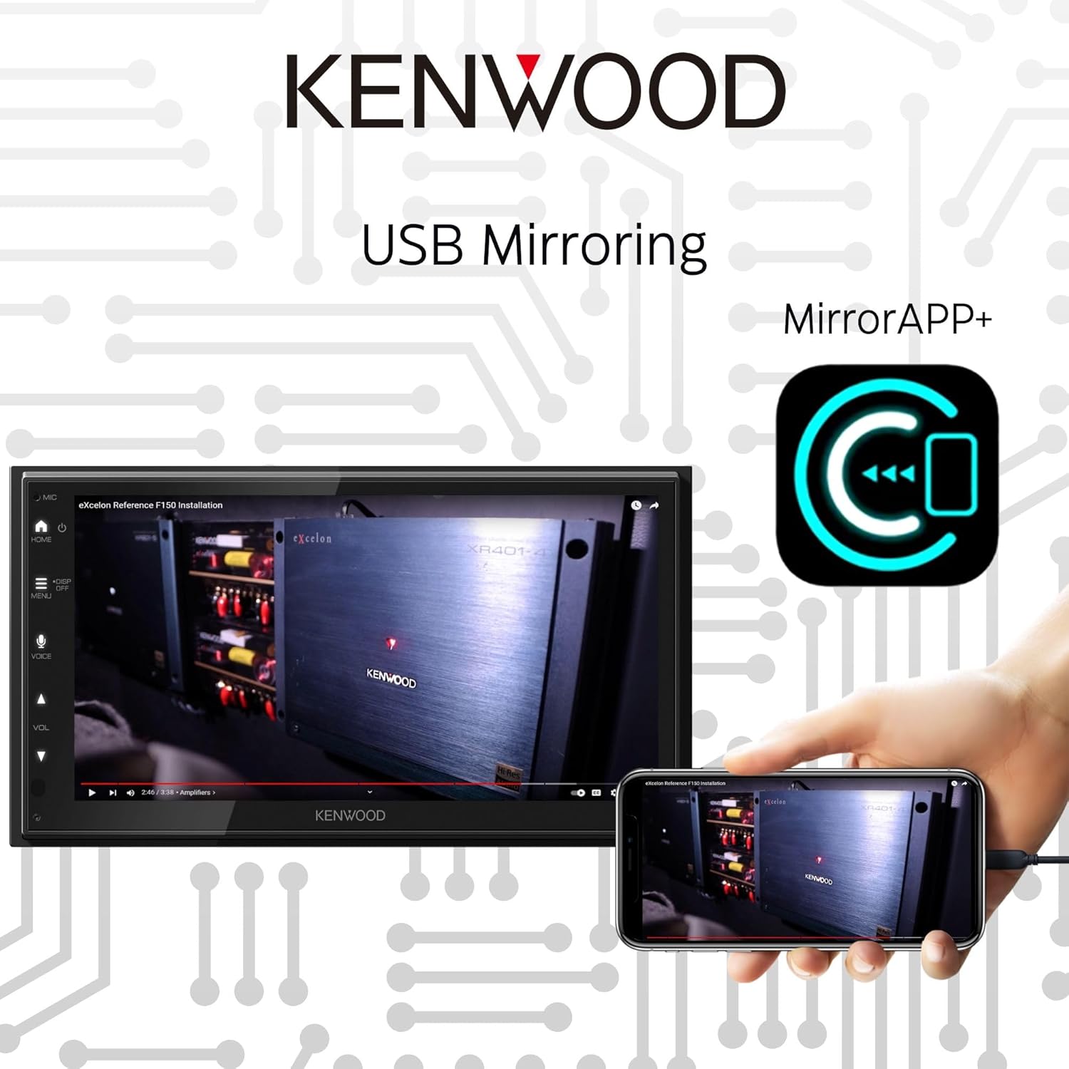 Kenwood DMX5020S 6.8-inch refurbished multimedia receiver – product image 4