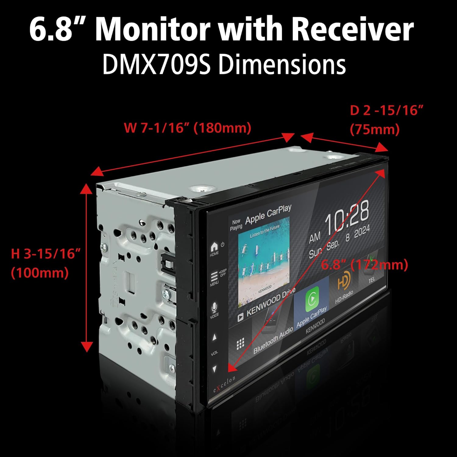 Kenwood DMX709S 6.8-inch refurbished multimedia receiver – product image 2