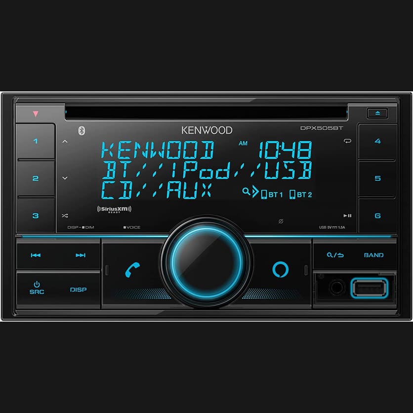 Kenwood DPX505BT double-DIN refurbished Bluetooth receiver – product image 1