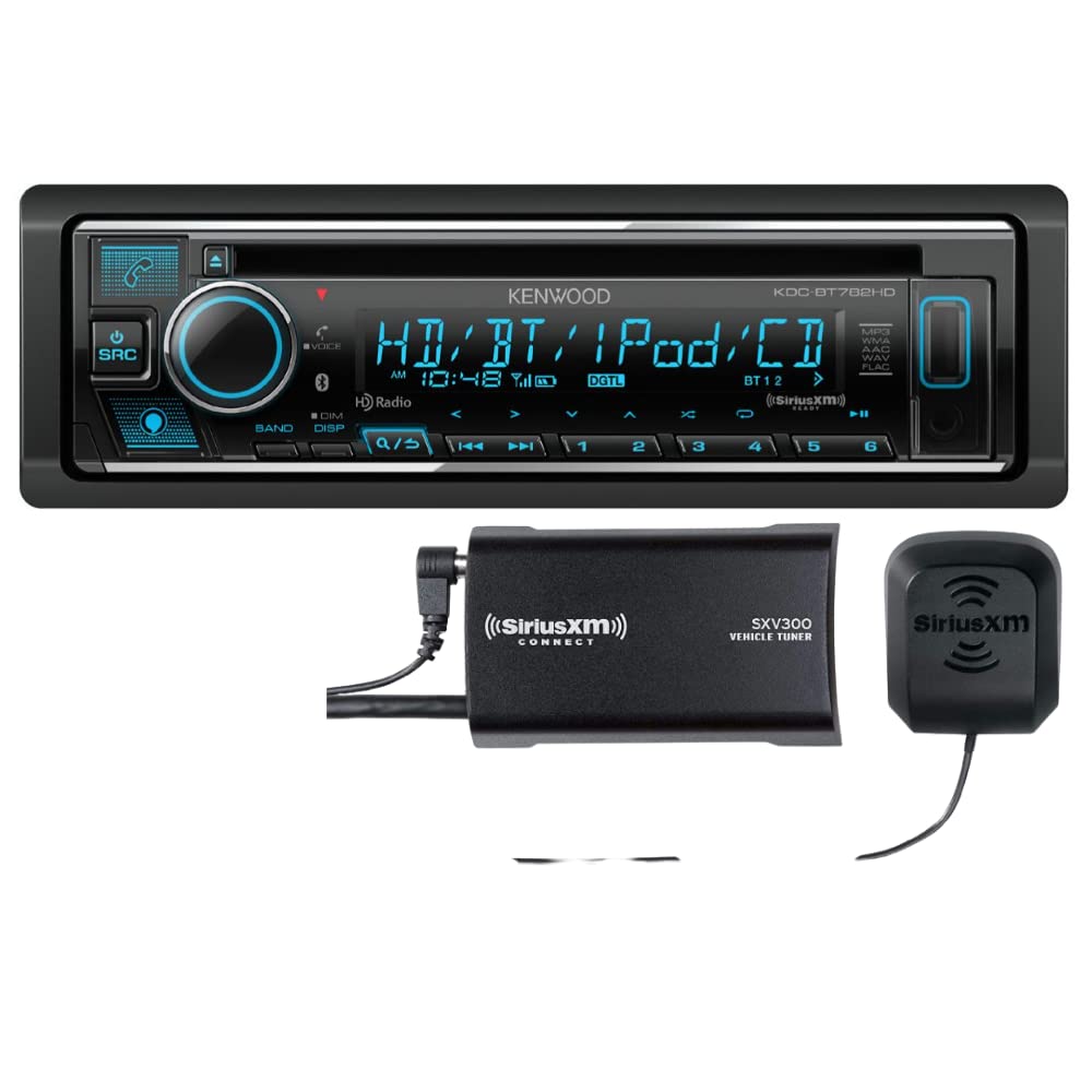 Kenwood KDC-BT782HD single-DIN refurbished Bluetooth HD Radio CD receiver – product image 1