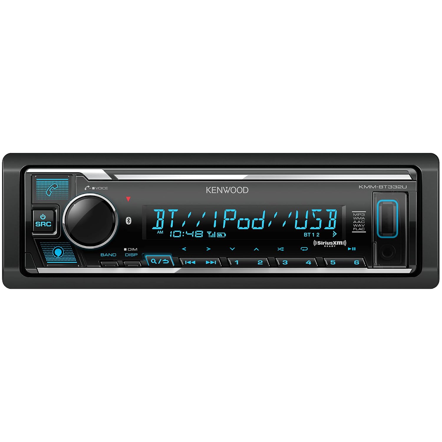 Kenwood KMM-BT332U single-DIN refurbished digital media receiver – product image 1