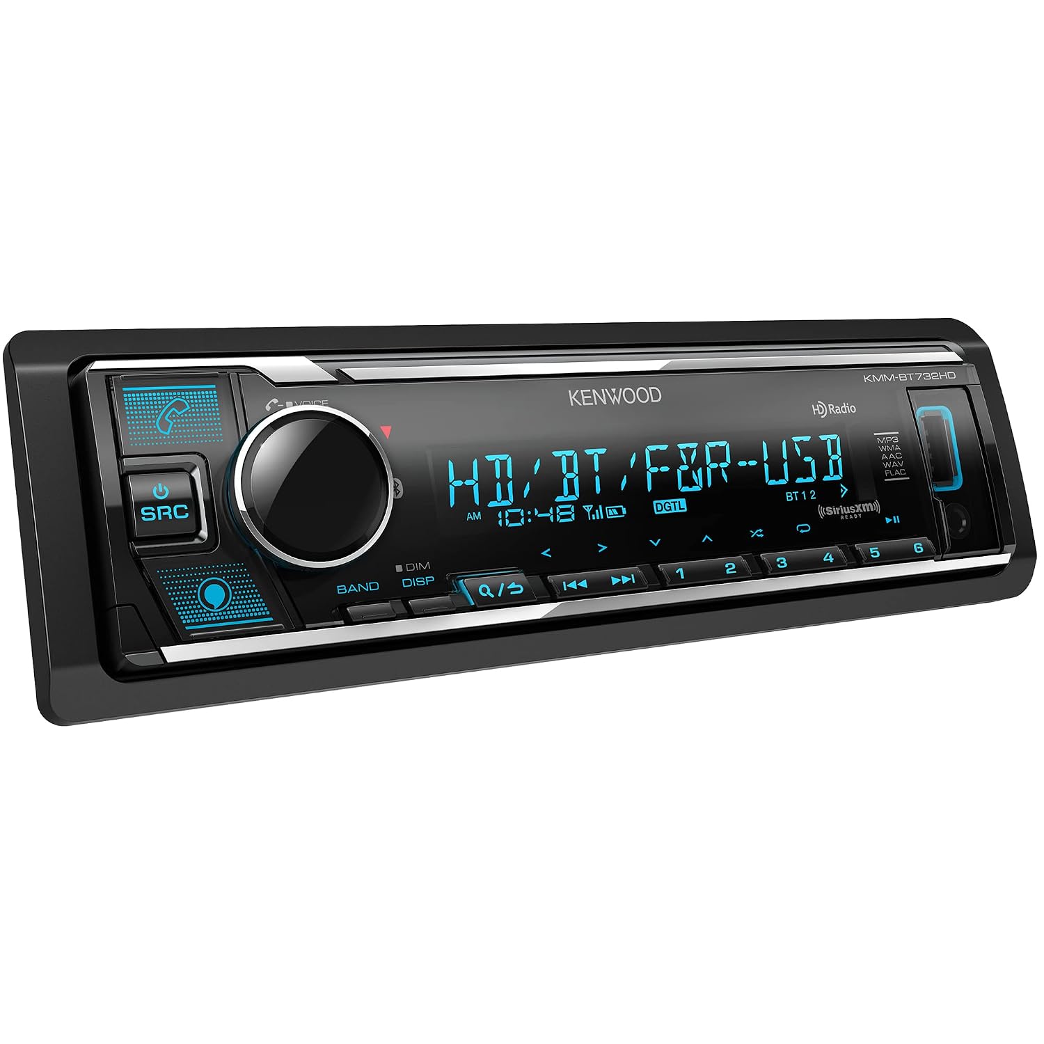 Kenwood KMM-BT732HD single-DIN refurbished digital media receiver – product image 2