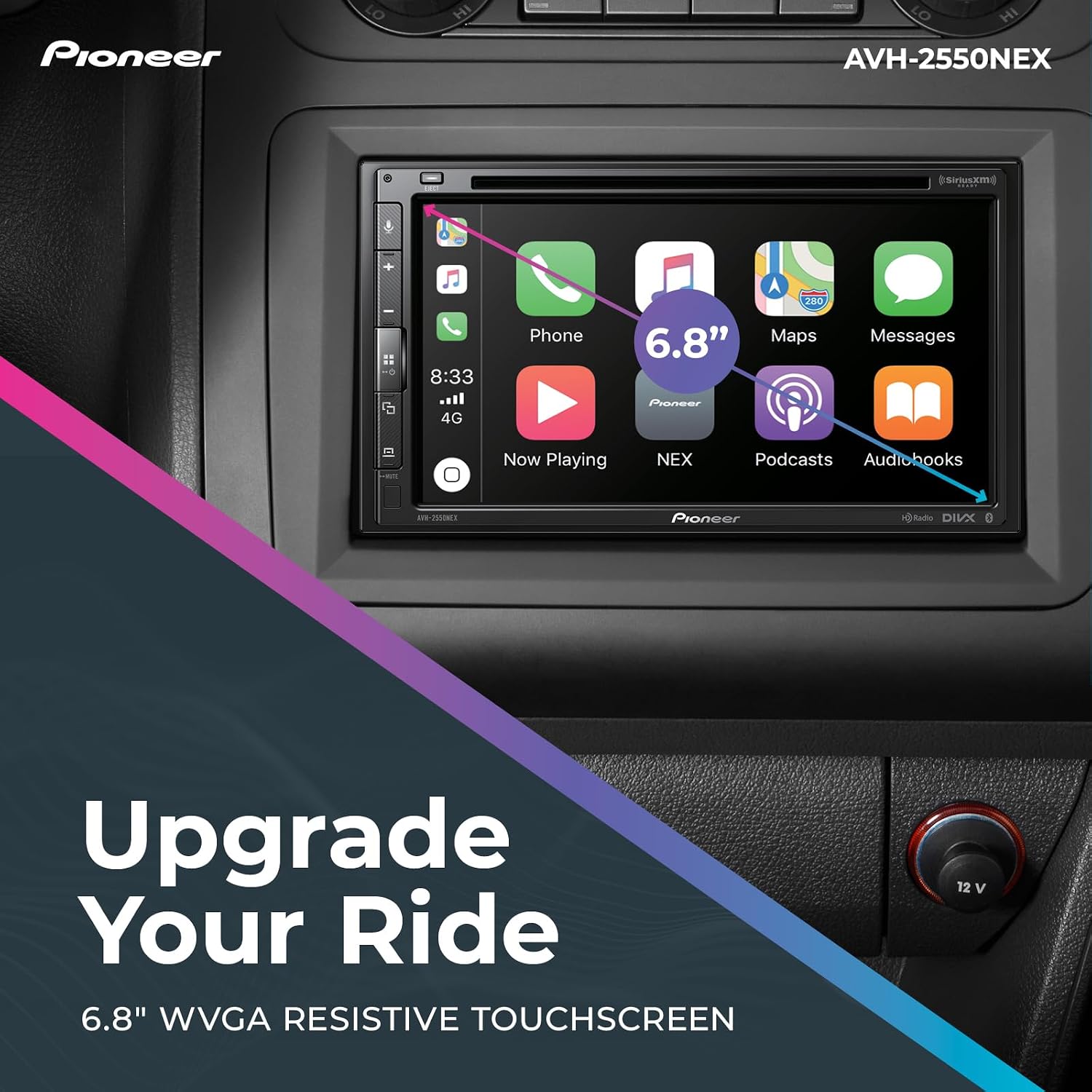 Pioneer AVH-2550NEX 6.8-inch SiriusXM-ready refurbished DVD receiver – product image 6