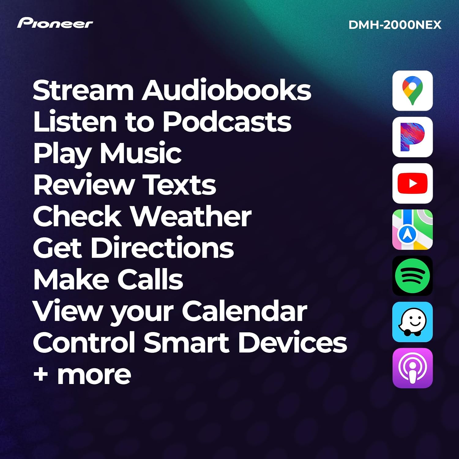 Pioneer DMH-2000NEX double-DIN refurbished multimedia receiver – product image 4