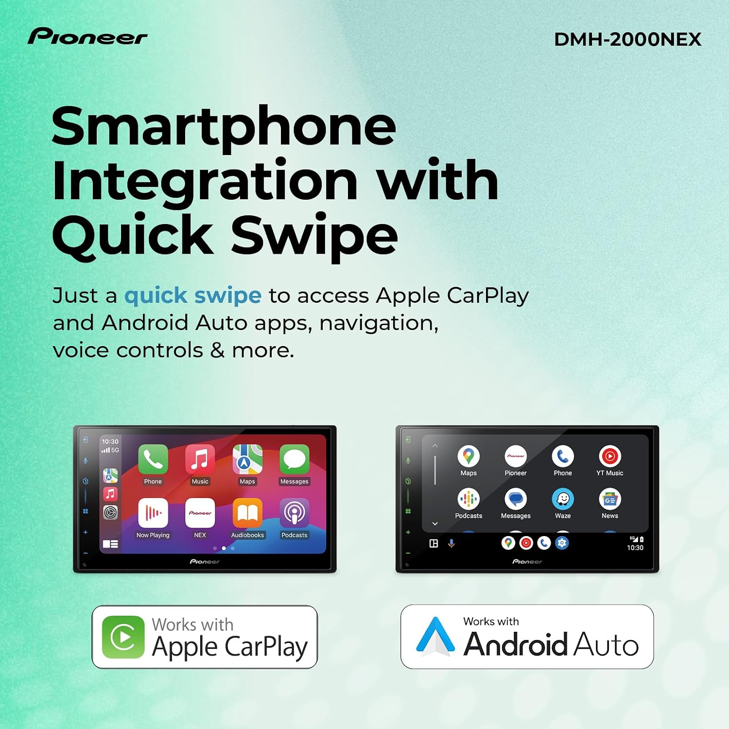 Pioneer DMH-2000NEX double-DIN refurbished multimedia receiver – product image 5
